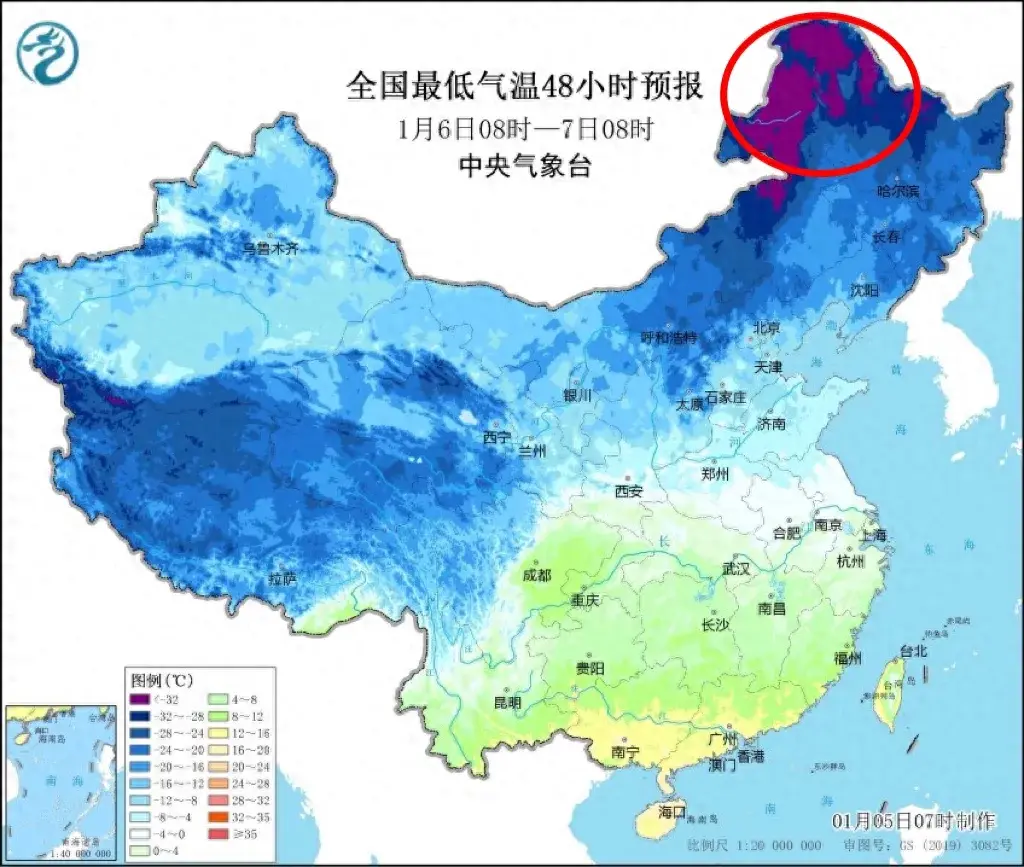 近48小时天气预报，寒潮冷空气来袭，部分城市持续出现大雨大雪  -图1